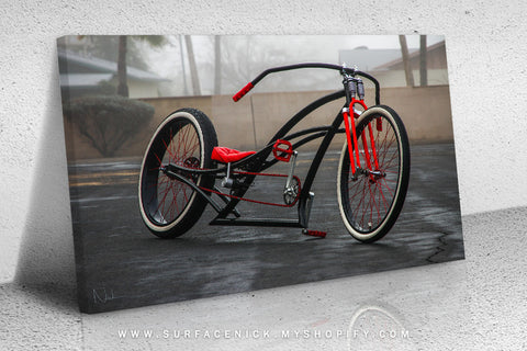 surfacedvd, rendering, surfacenick, nickcrouch, surface, automotive, truck, print, painting, minitruckin, minitruck, mini, lowered, canvas, bagged, bike, custom, custombike, beachcruiser, custombeachcruiser, customcruiser, custombicycle, bicycle,