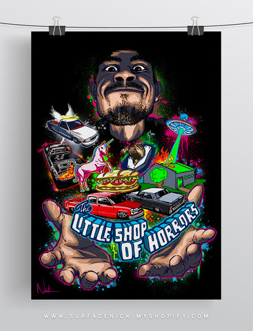 surface dvd, rendering, nick crouch, nickcrouch, surface, car, automotive, truck, print, painting, minitruckin, minitruck, mini, lowered, bagged, chevy, dually, s10, lsoh, littleshopofhorrors,